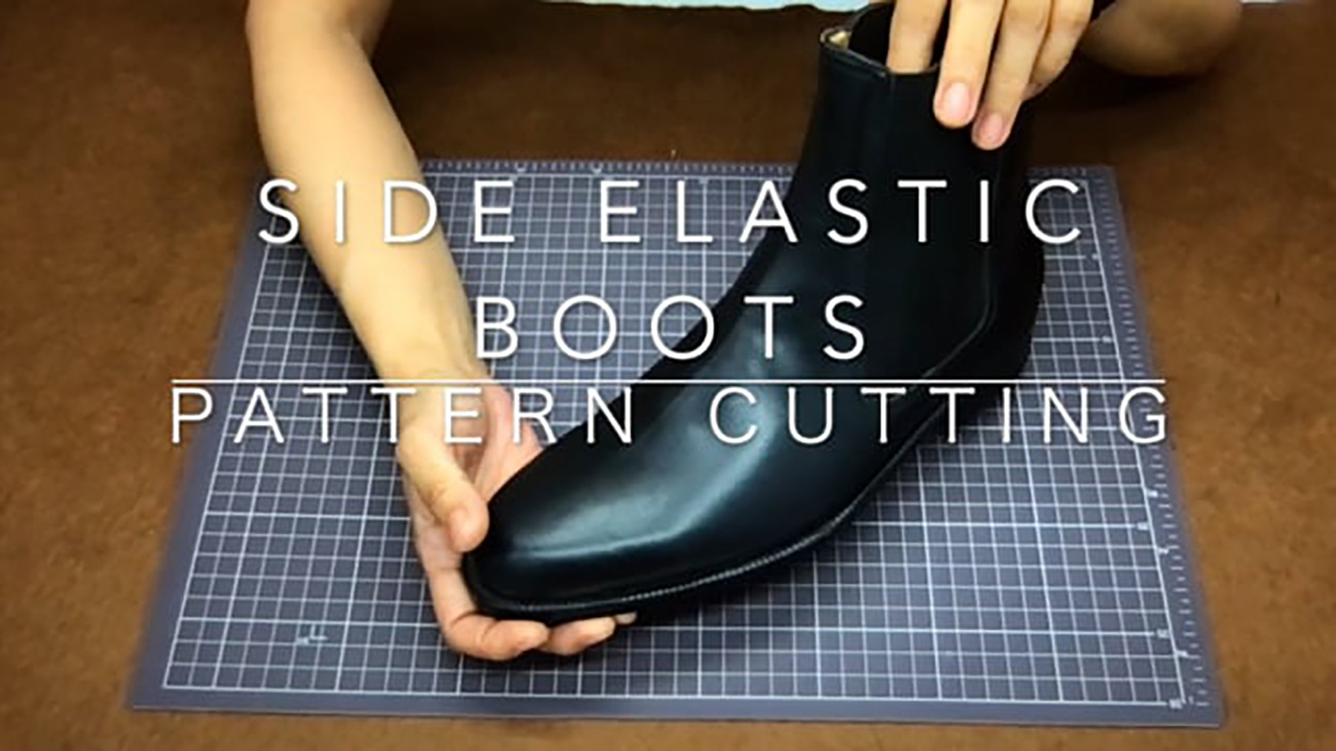BWS FILM – How to make a “SIDE ELASTIC BOOTS – PATTERN CUTTING”
